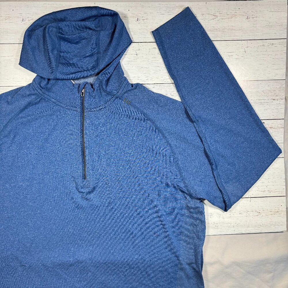 Lululemon - Quarter Zip Hoodie - Blue - Men's X-Large